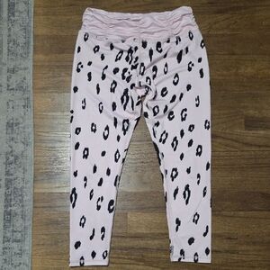 Mint Lilac Printed Capri Leggings